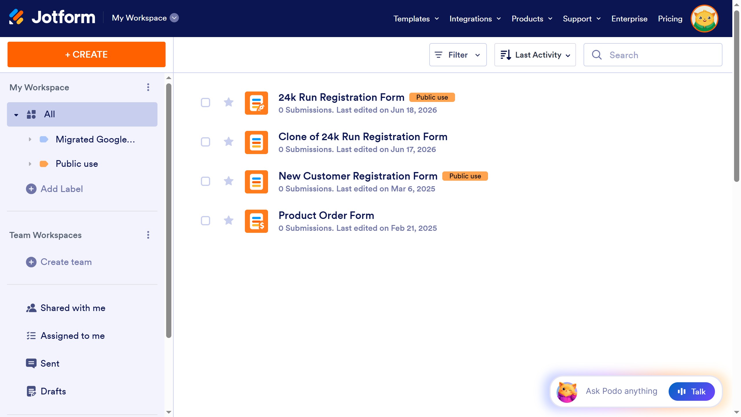 How to add a page break in a registration form in Jotform