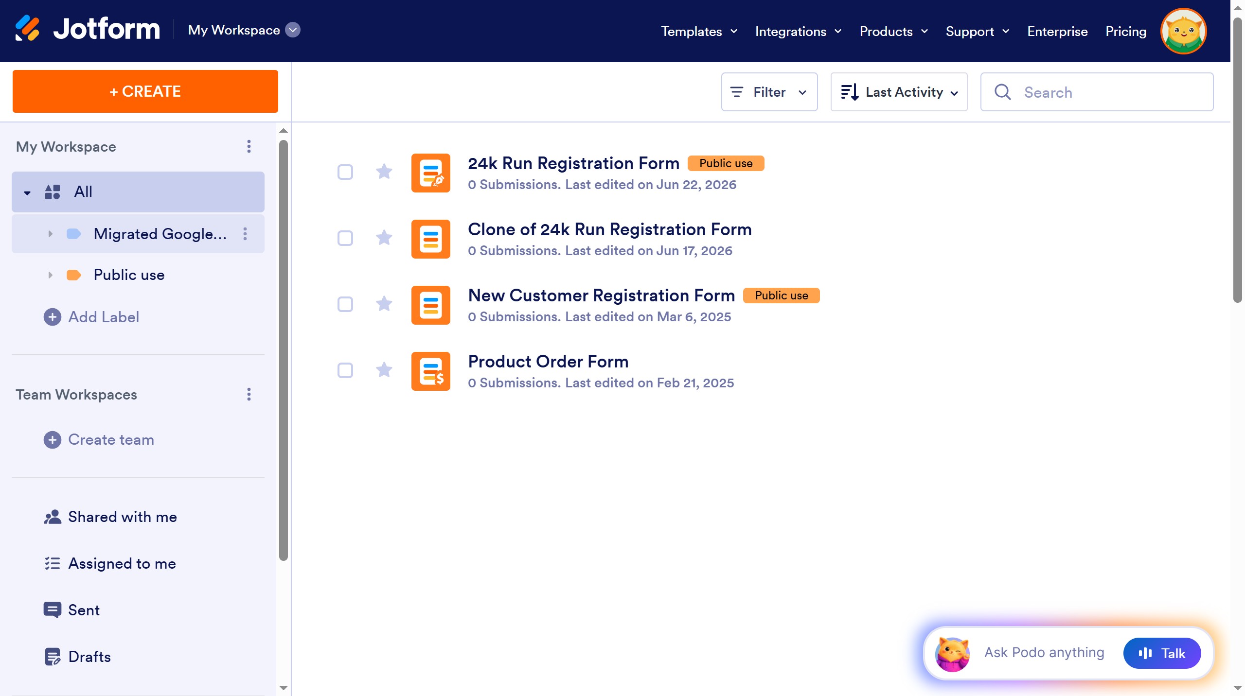 How to set rating amount in a registration form in Jotform