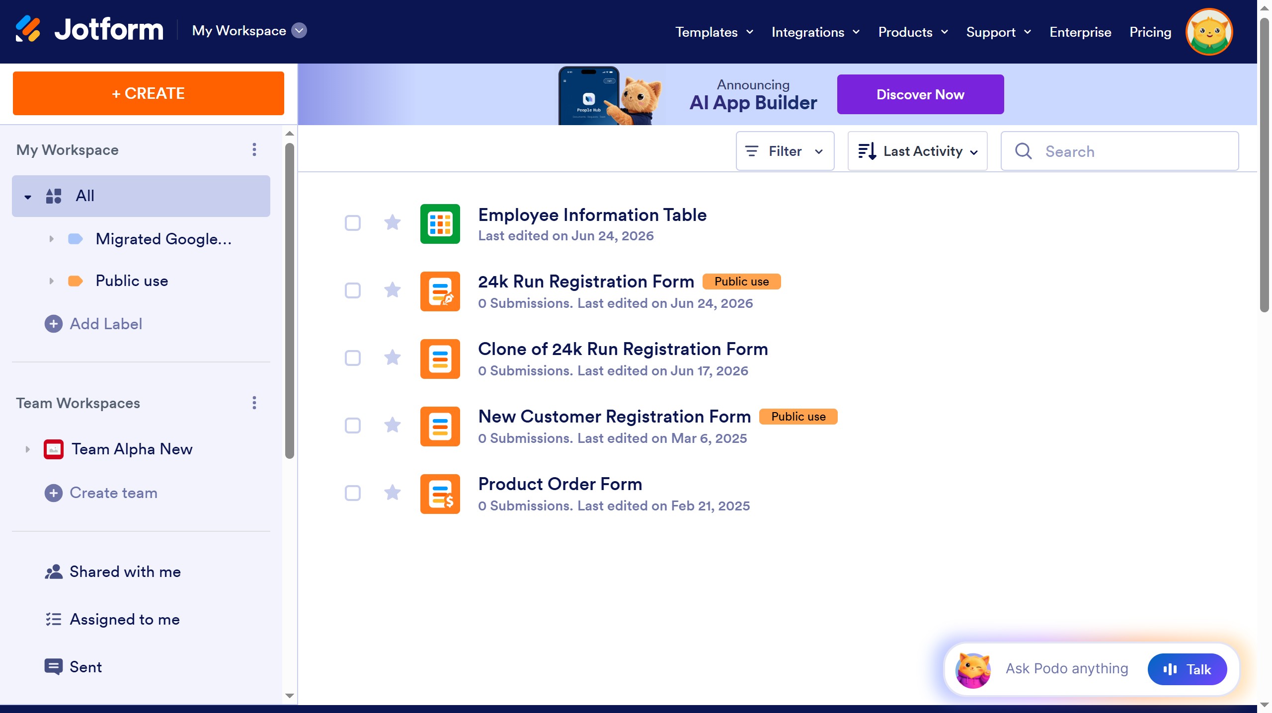 How to add a star rating column in a data table in Jotform