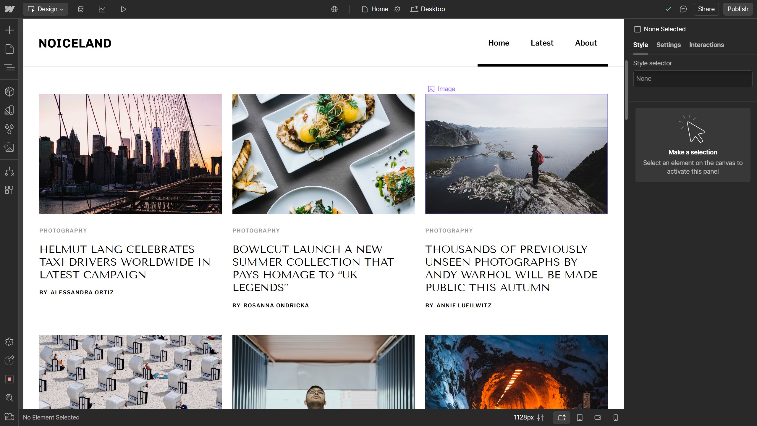 How to put text over an image in Webflow