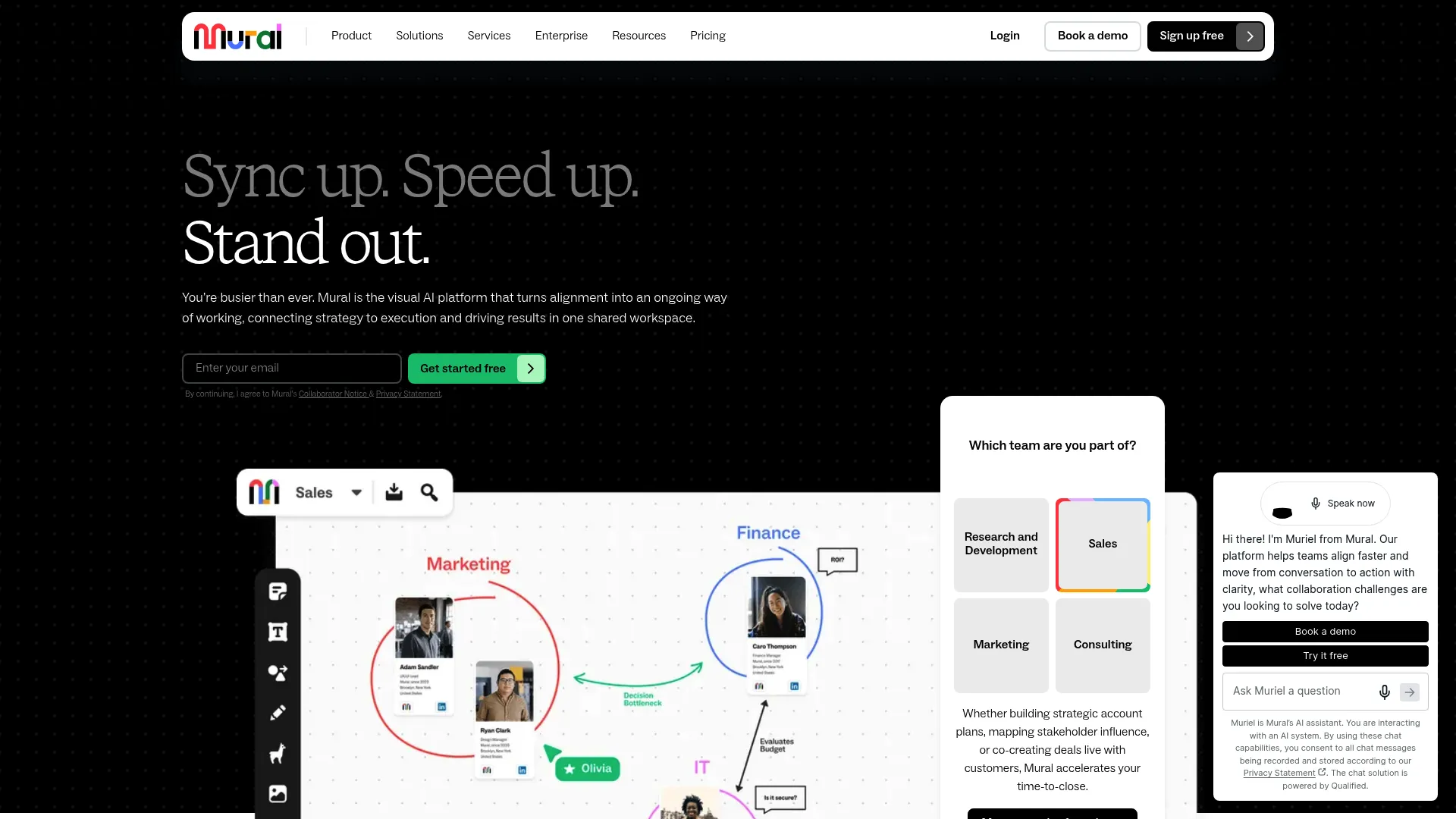 Mural homepage screenshot