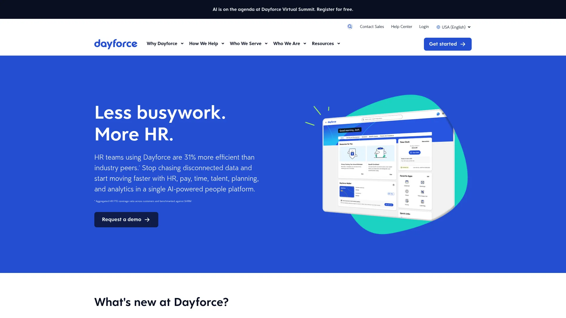 Dayforce talent review software homepage