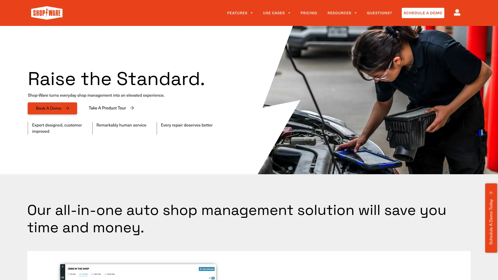 Shop-Ware homepage screenshot