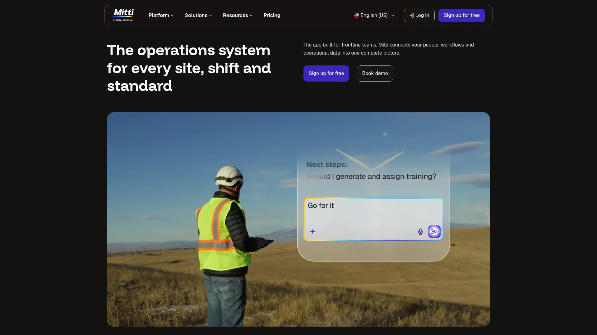 SafetyCulture frontline operations platform homepage