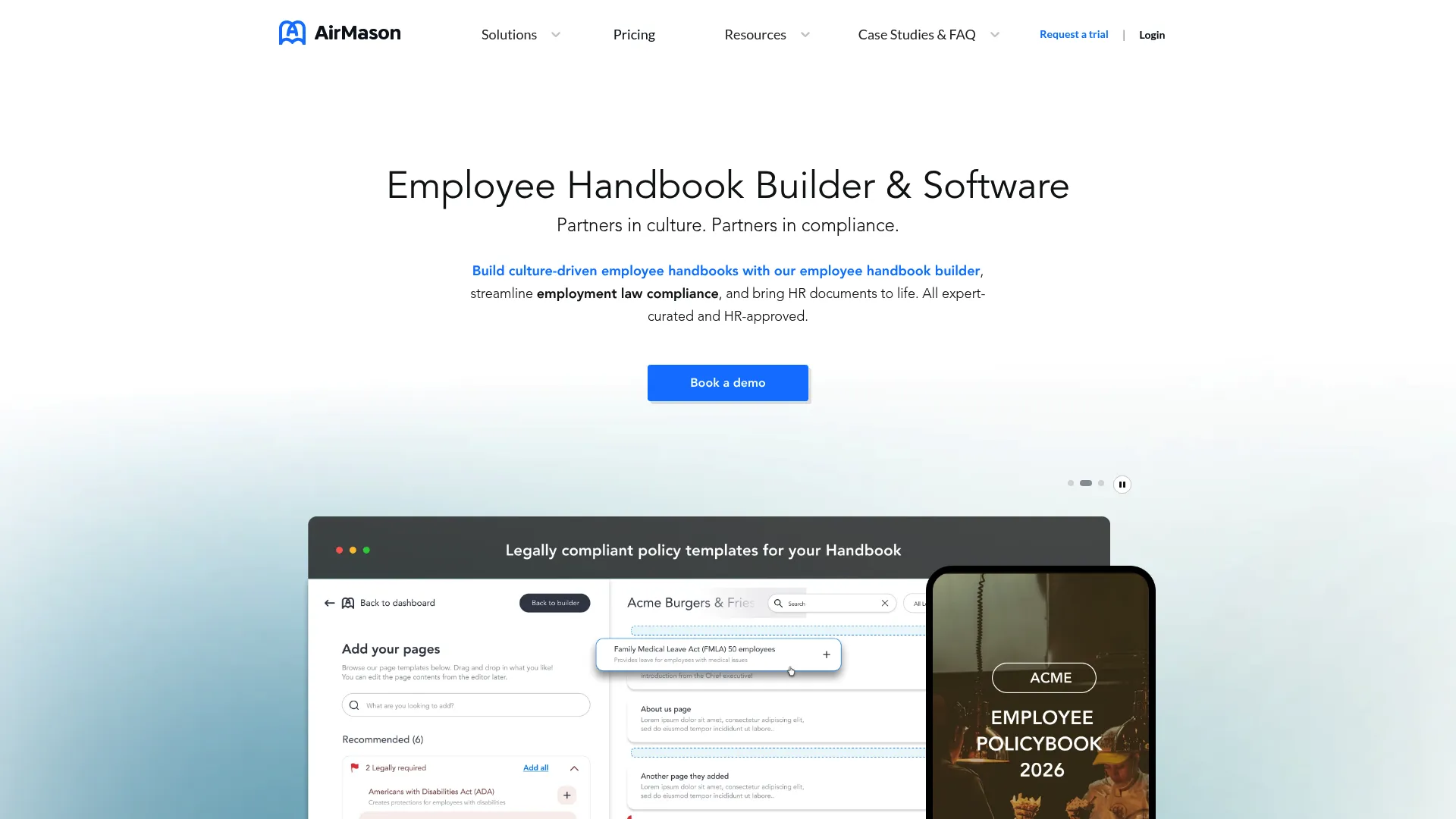 AirMason homepage screenshot