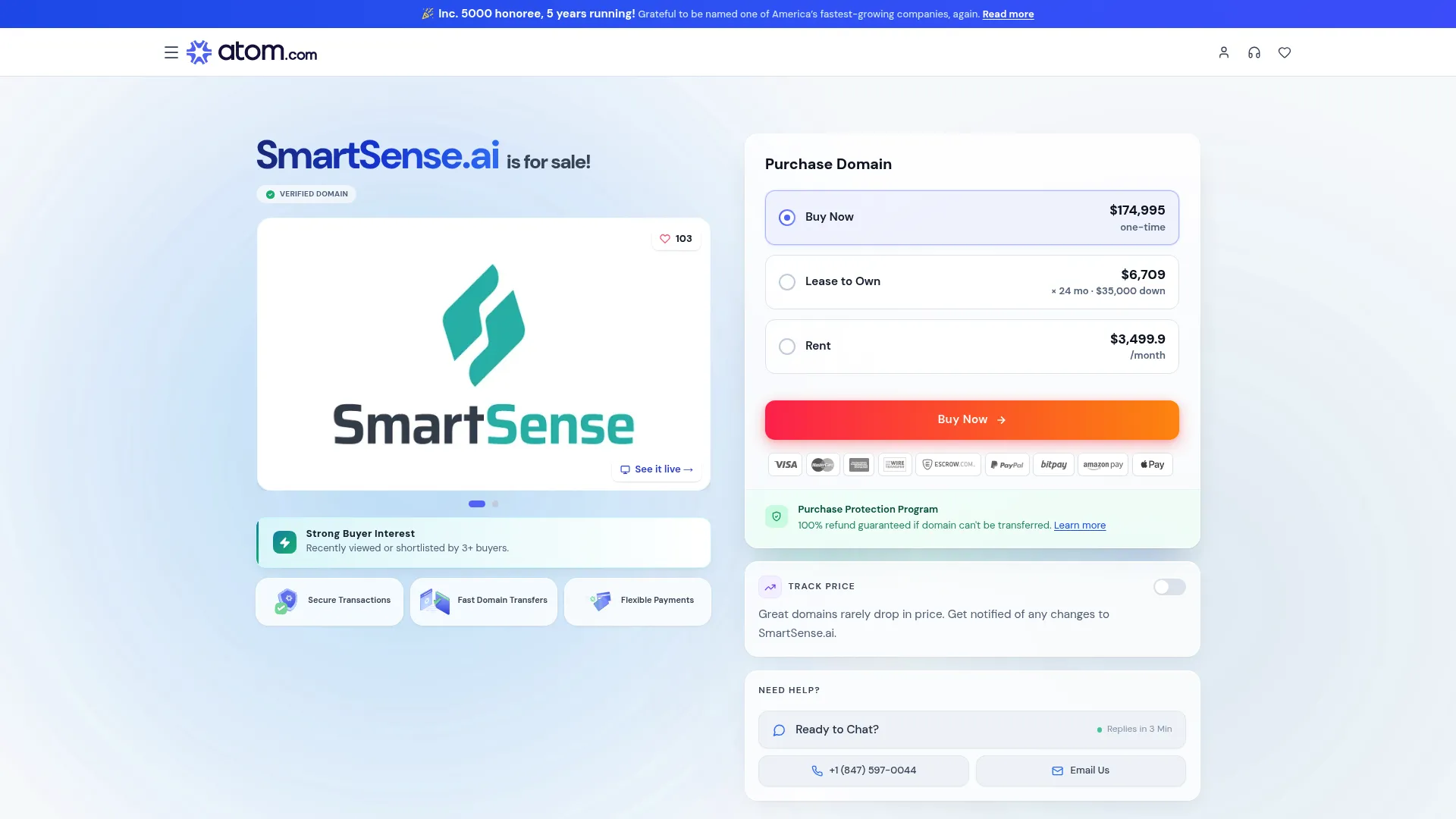 SmartSense Operate homepage screenshot