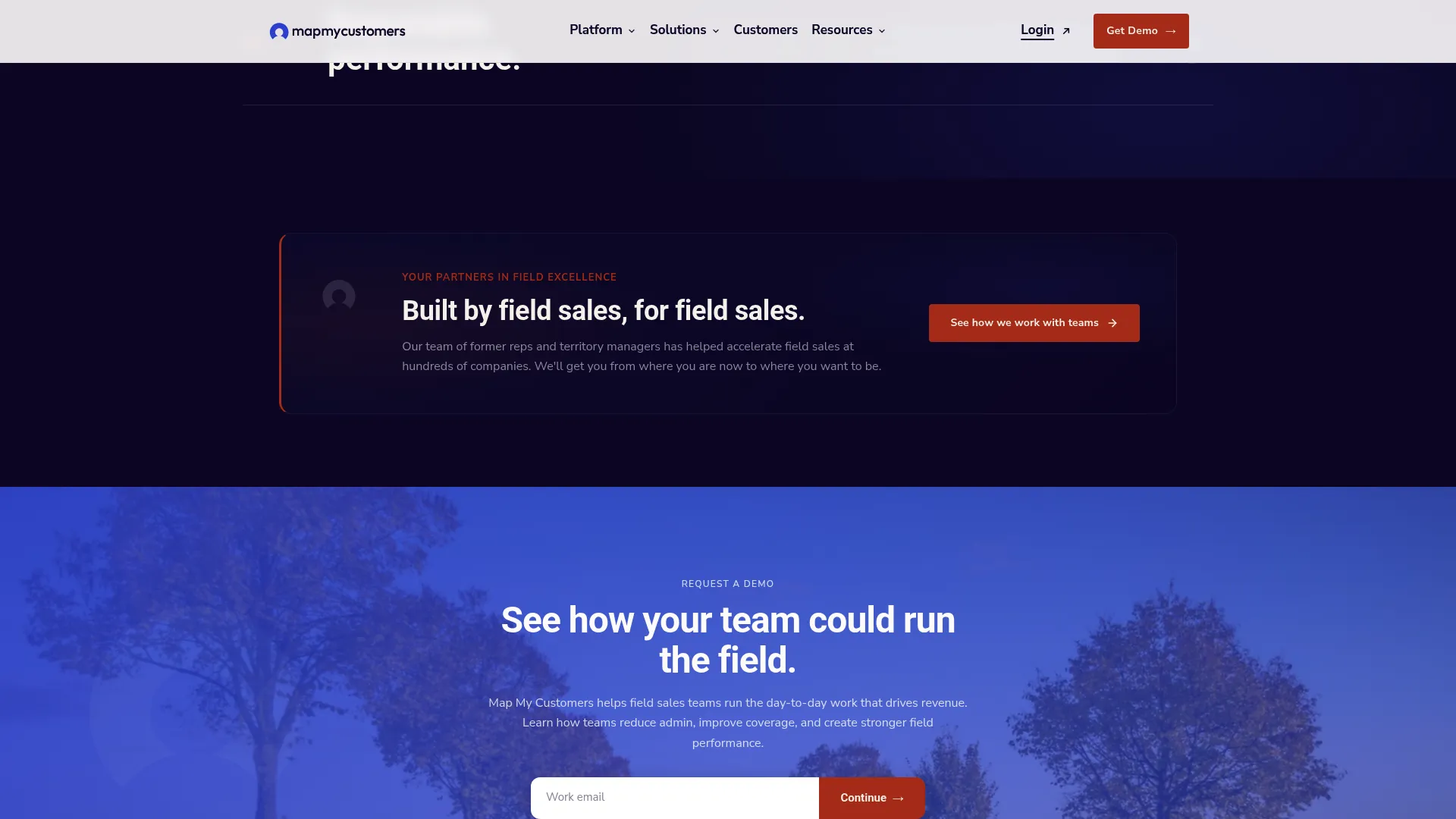 Map My Customers website screenshot