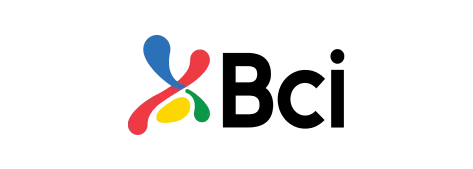 Logo de BCI, banco chileno líder en servicios financieros y de inversión