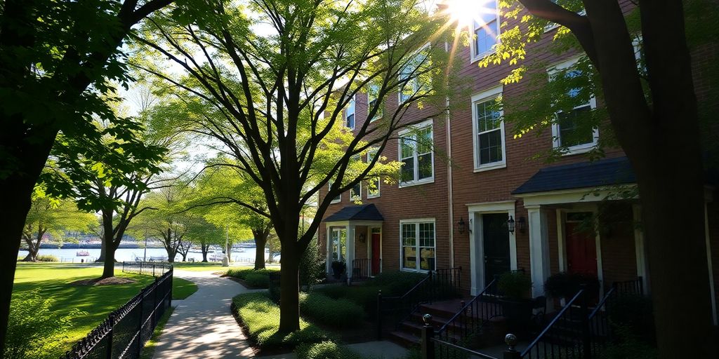 Georgetown townhome with park and waterfront nearby.