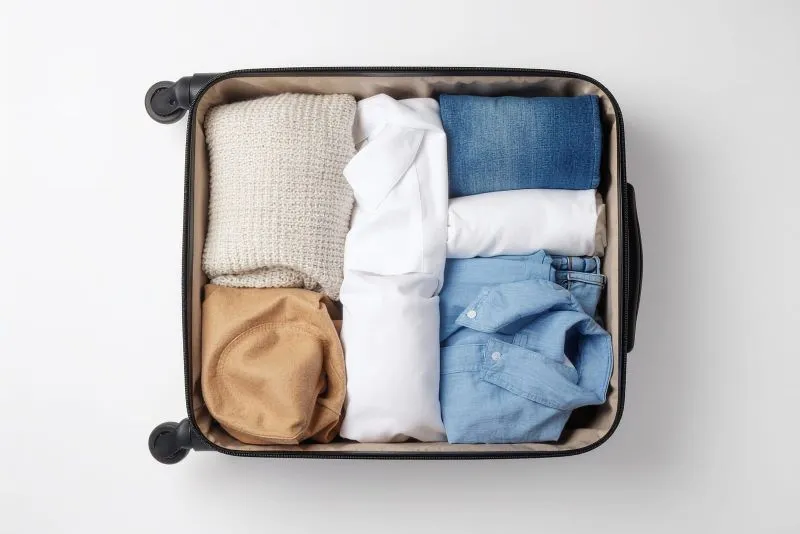 how to pack clothes for moving neatly in a suitcase