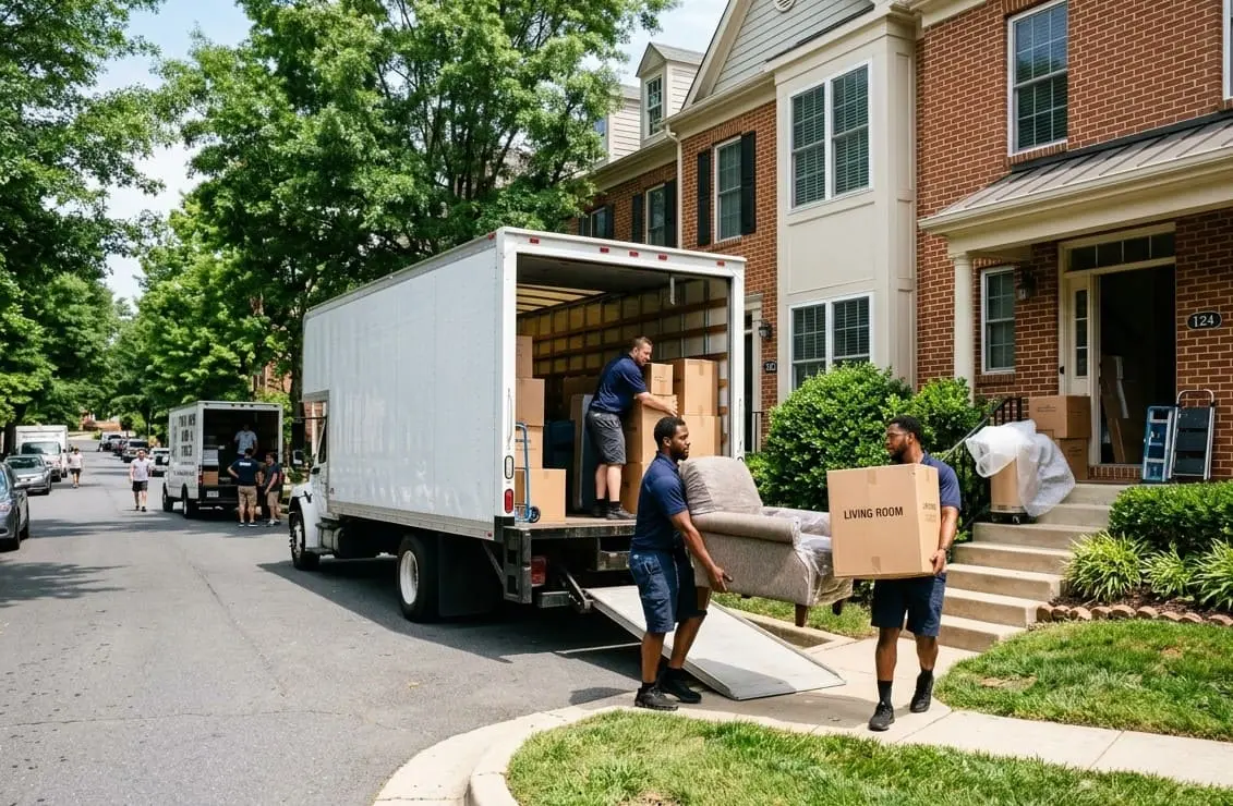 moving company helps to move to northern virginia