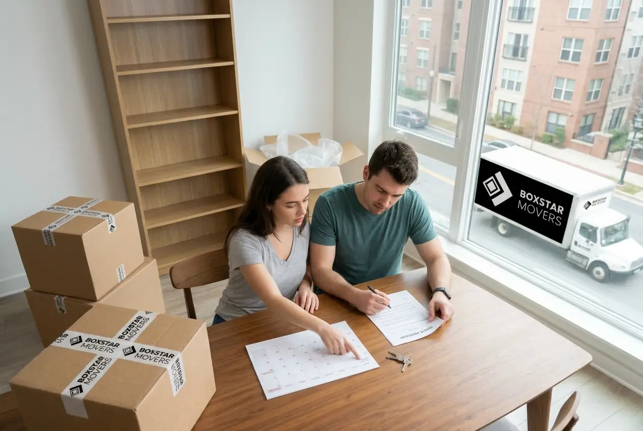 couple is moving at the end of the month