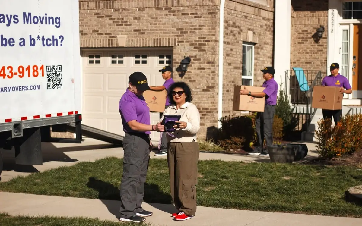 boxstar movers company on their moving day