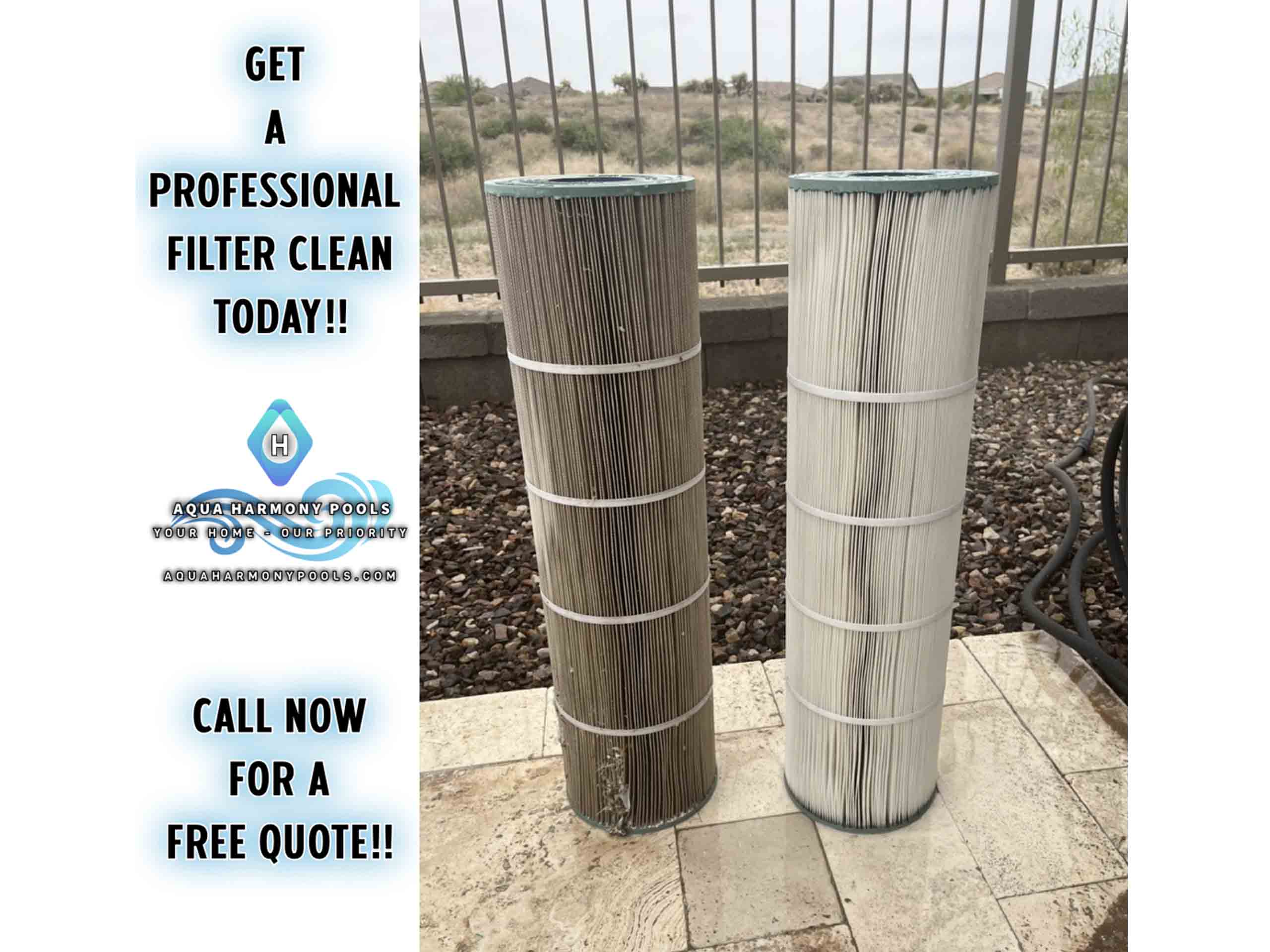 Pool filter cleaning service
