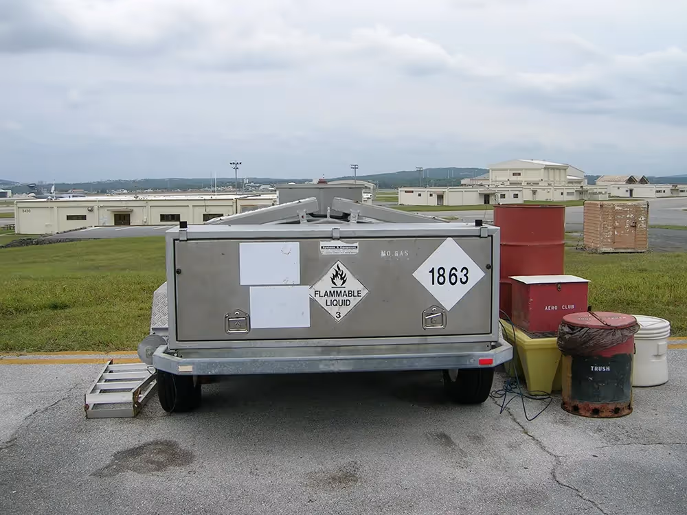 Rear view of stainless equipment cabinet
