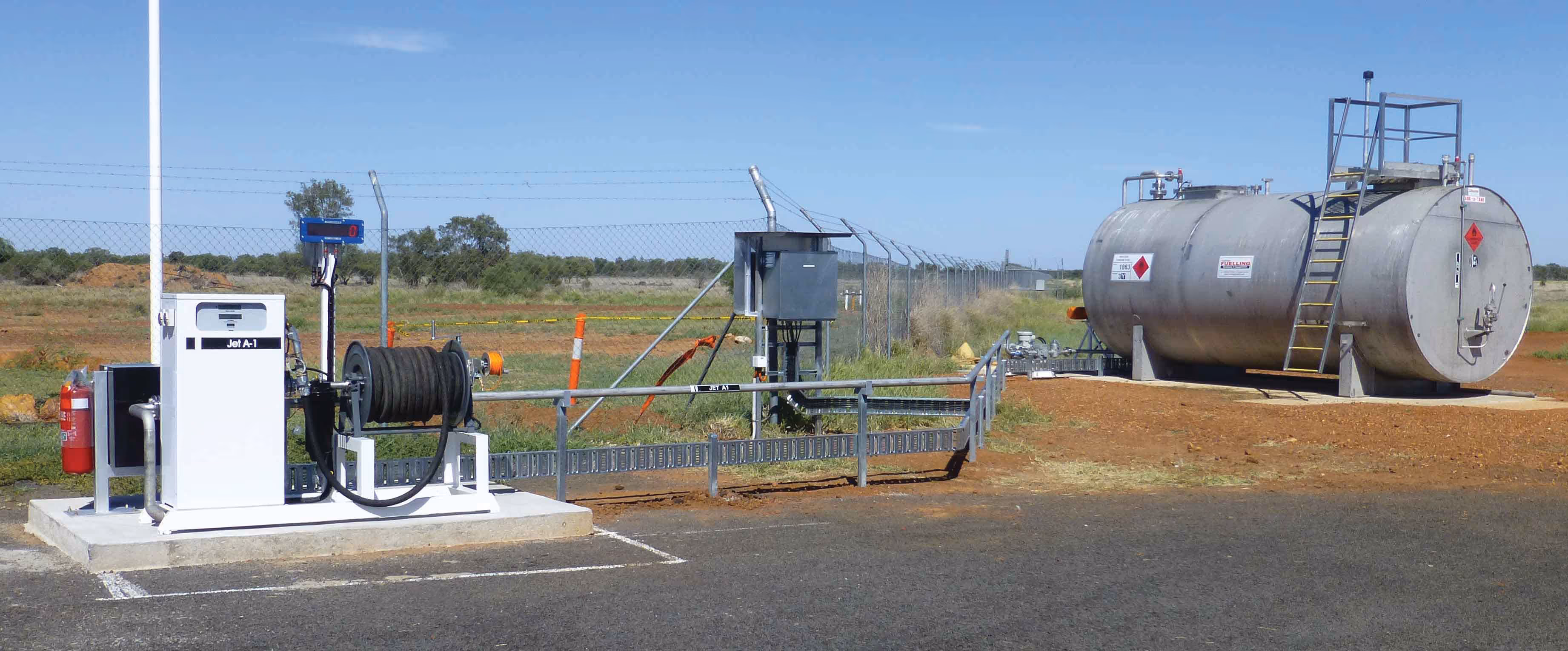 Commercial refuelling system built and installed on airport for western Queensland Shire Council