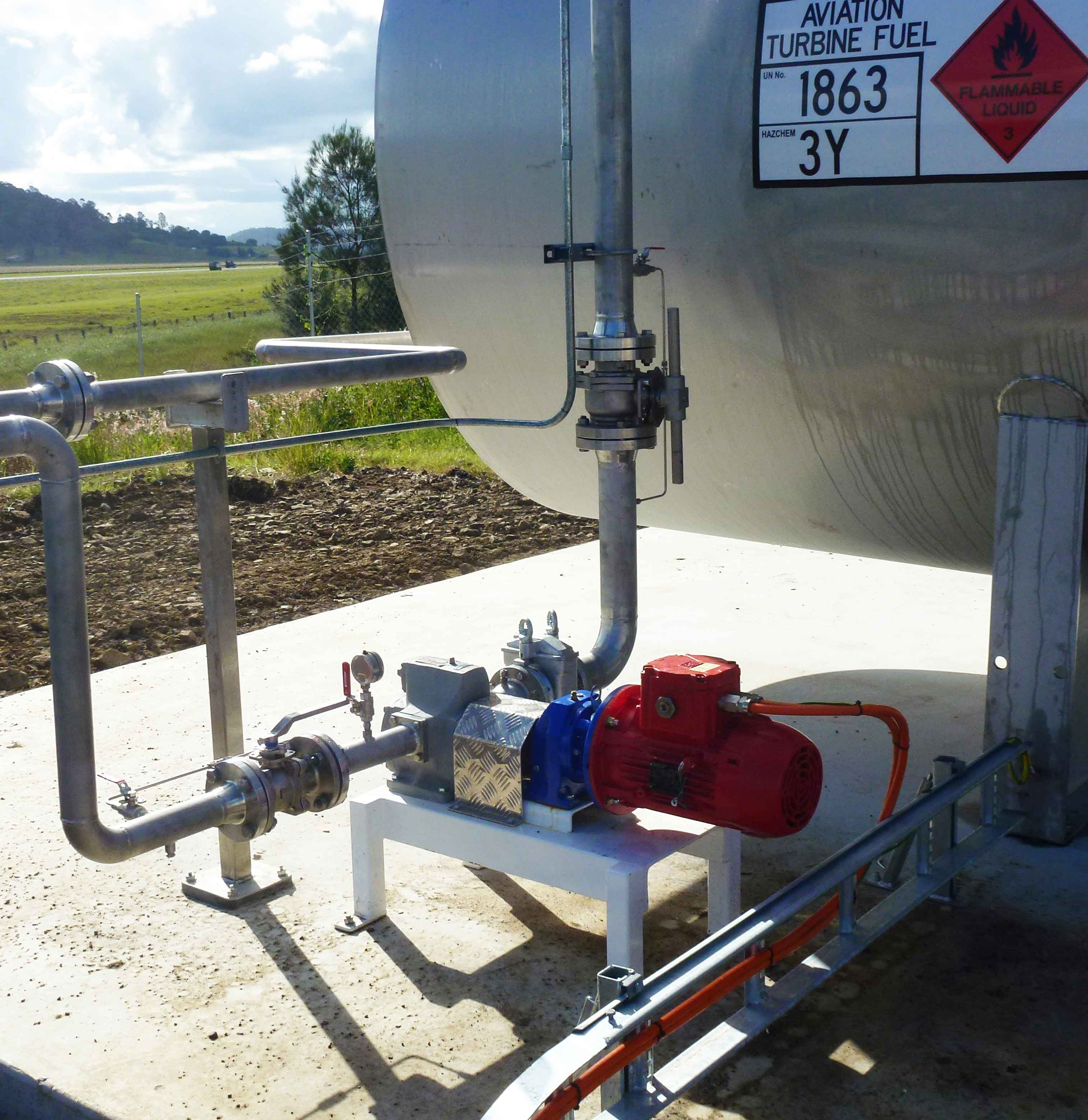 The bulk transfer pump at Westpac installation at Lismore Base.