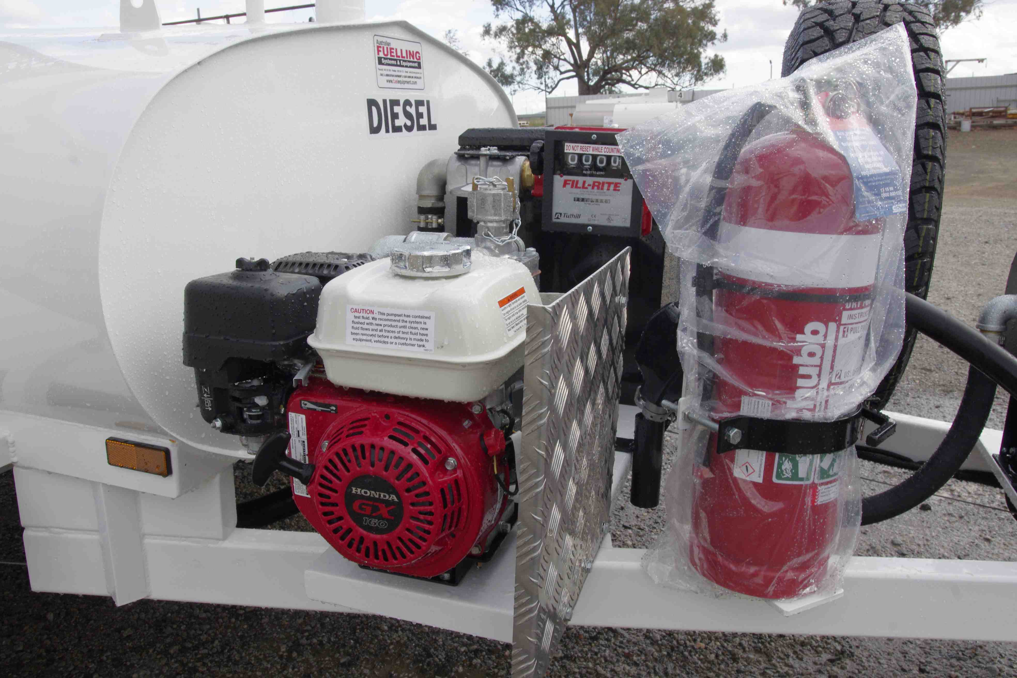 The Honda powered pump system