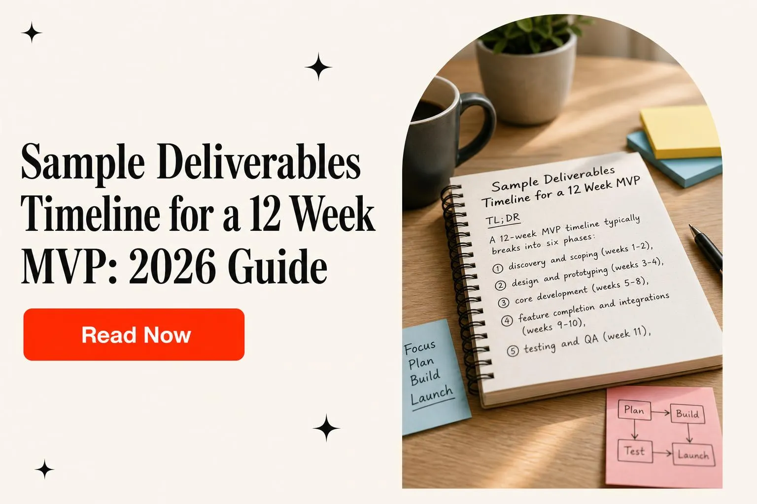 Sample Deliverables Timeline for a 12 Week MVP: 2026 Guide
