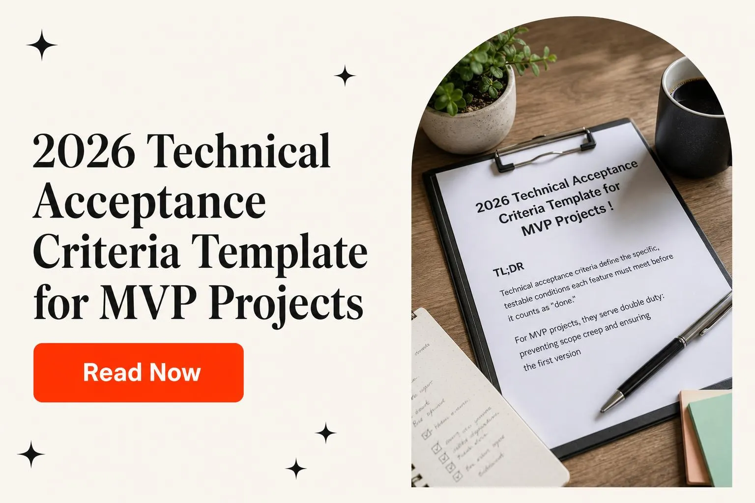 2026 Technical Acceptance Criteria Template for MVP Projects