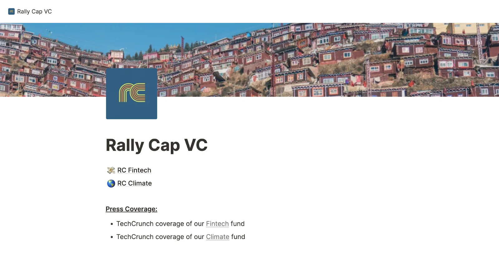 Rally Cap VC logo