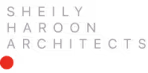 Sheily Haroon Architects logo with a red dot.
