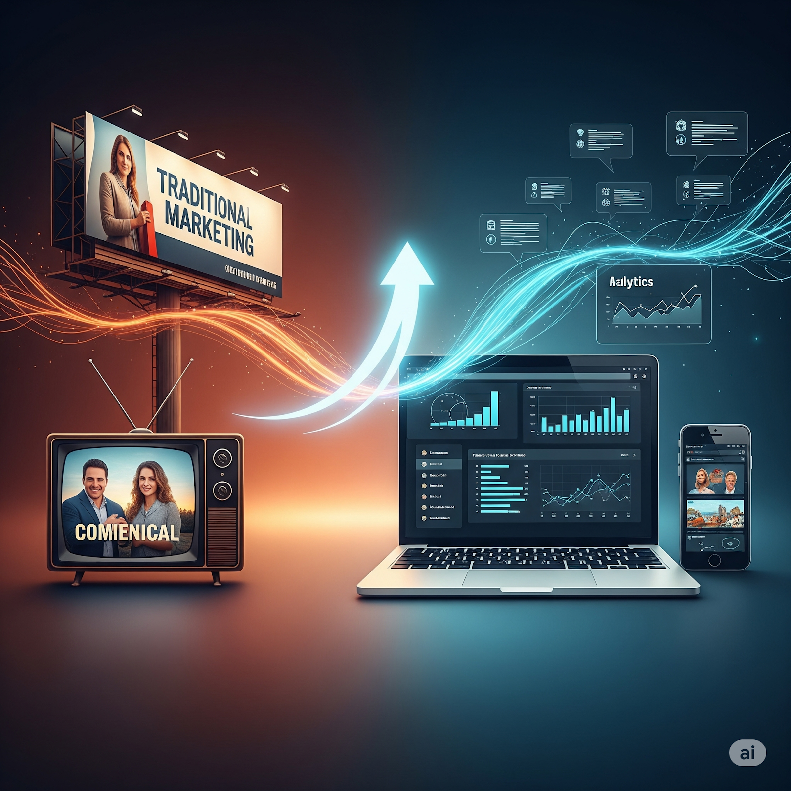 Strategic blend of traditional marketing and growth marketing for comprehensive business expansion.