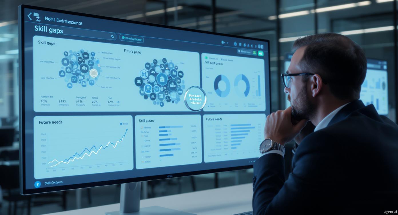 AI for proactive skill gap analysis and workforce forecasting in B2B.
