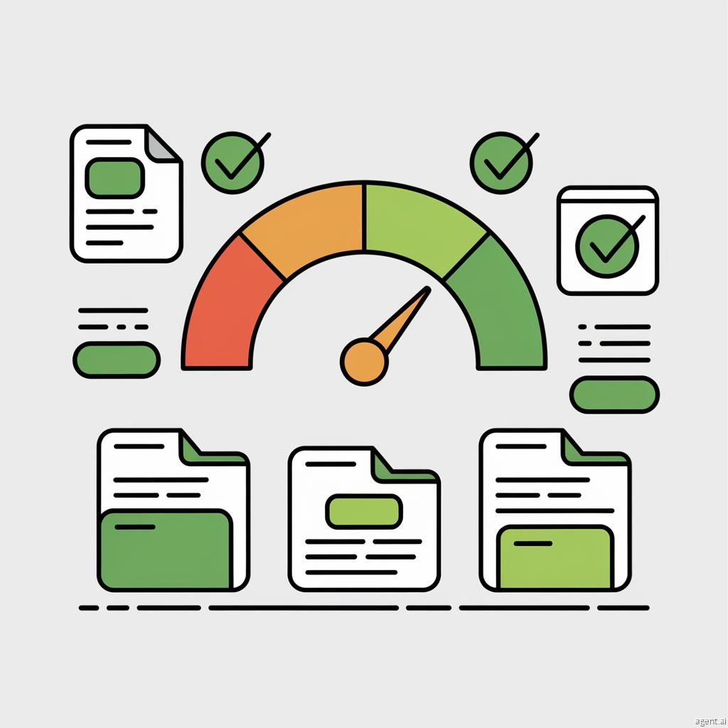 Dashboard showing optimized website performance, fast loading, and organized structure for B2B no-code platforms