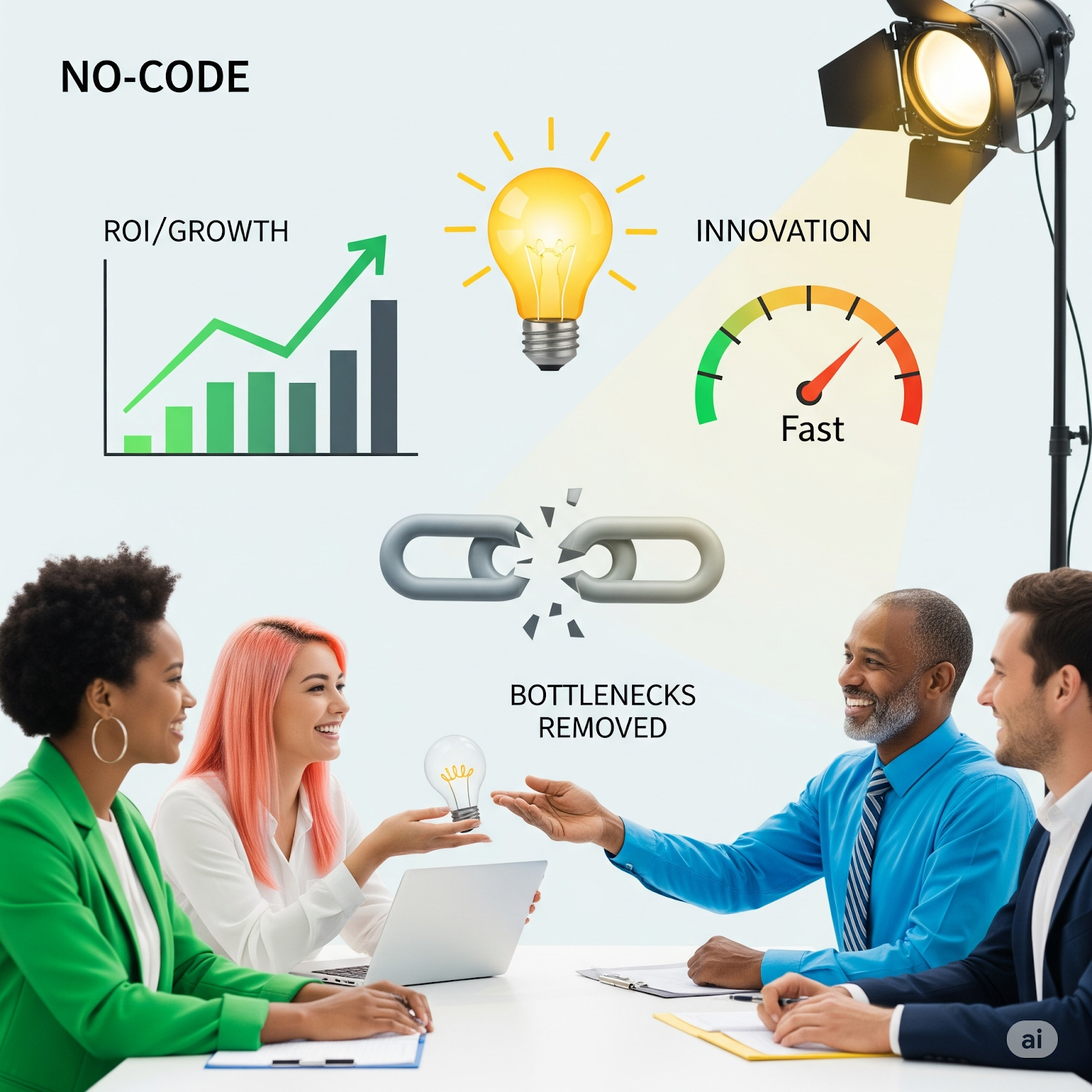 Tangible benefits of no-code custom software Increased ROI, rapid innovation, and enhanced business agility.