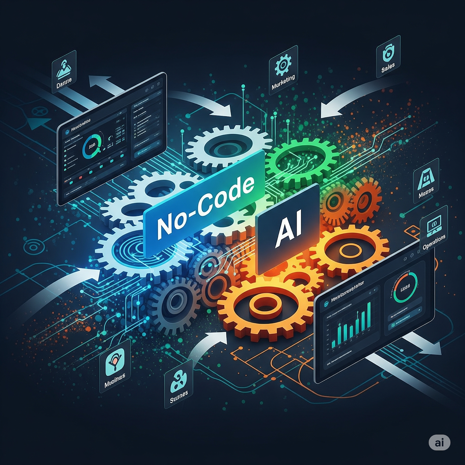 The future of B2B No-code custom software, AI enablement, and intelligent business automation for growth marketing.