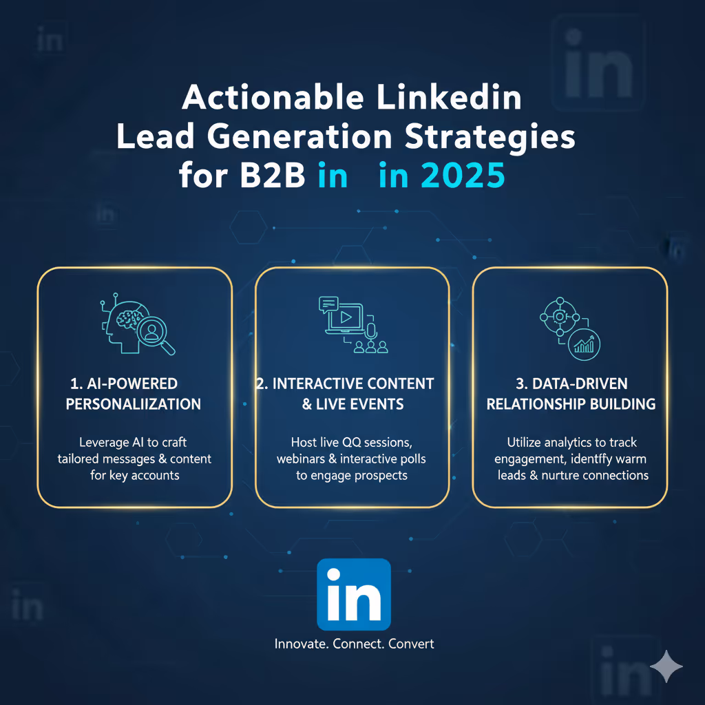 Actionable LinkedIn Lead Generation Strategies for B2B in 2025
