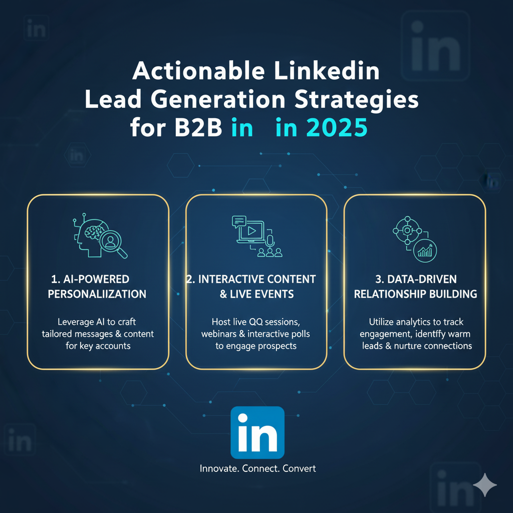 Actionable LinkedIn Lead Generation Strategies for B2B in 2025