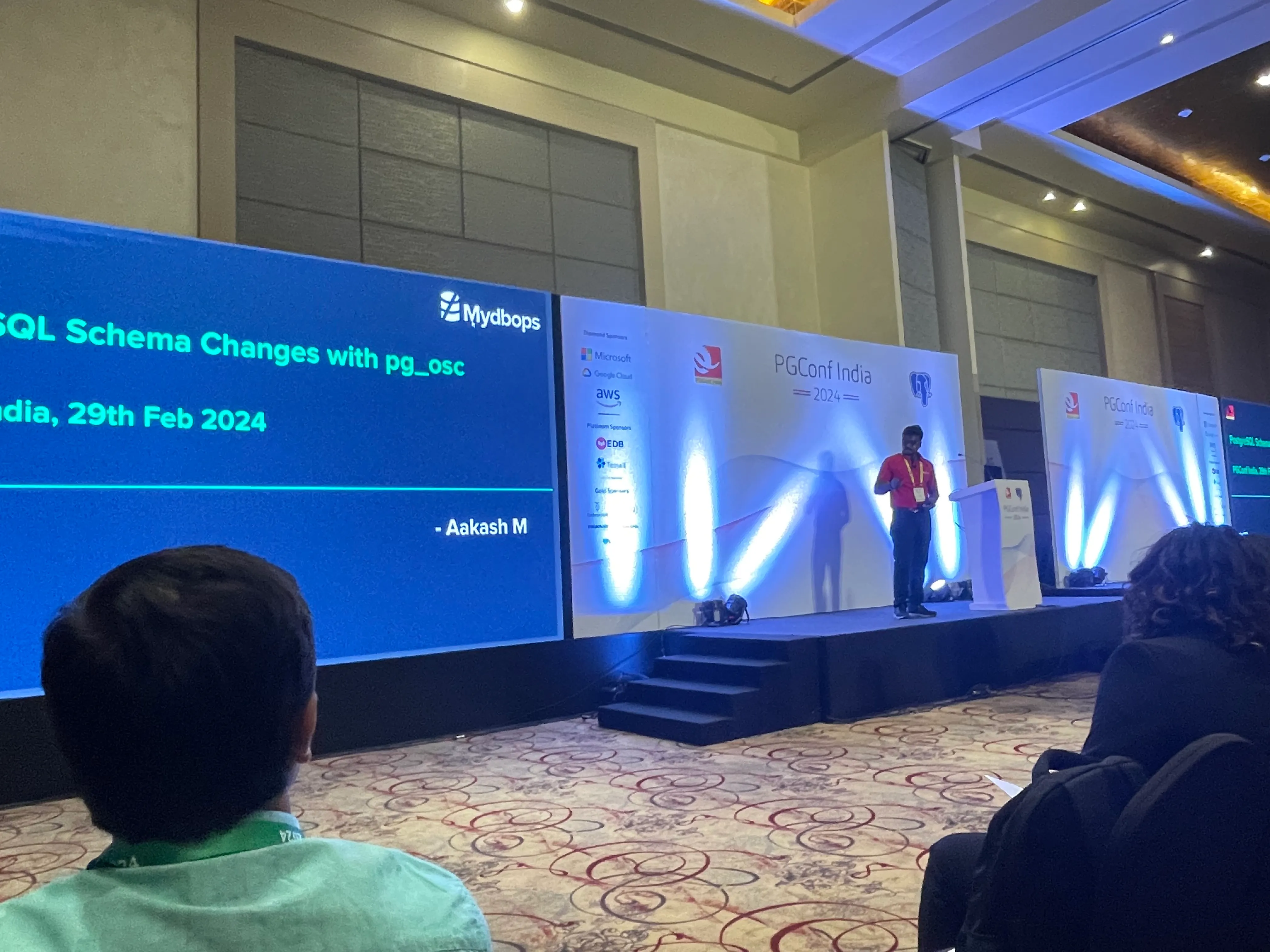 Mydbops Lightning Talk on PostgrSQL Schema Changes with pg_osc 