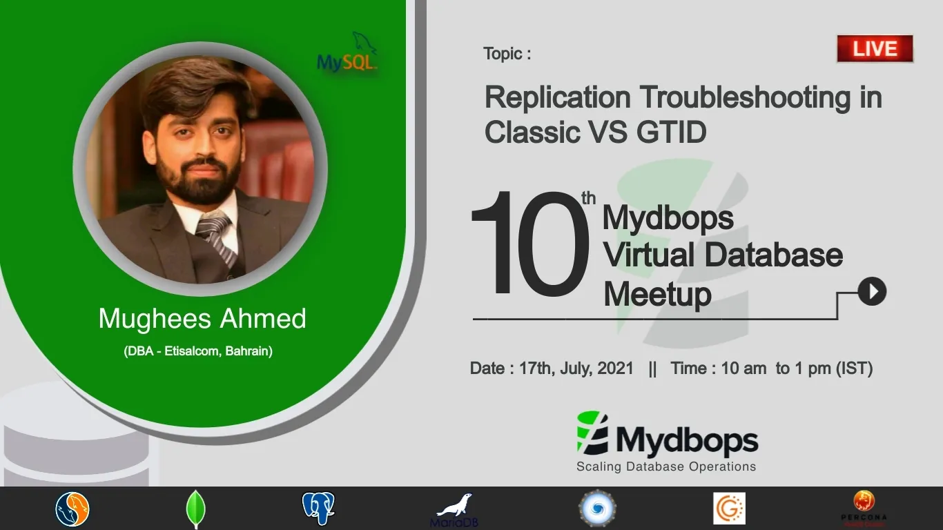 10th Opensource Database Meetup – Speaker Announcement