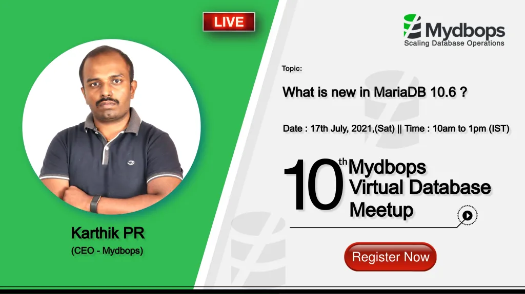 10th Opensource Database Meetup – Speaker Announcement