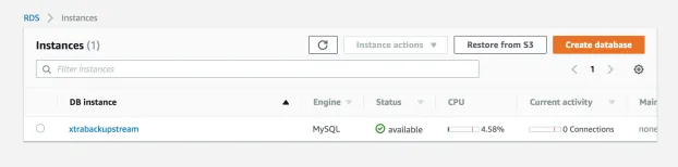 Migrating MySQL to RDS/Aurora with Xtrabackup