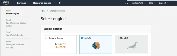 Migrating MySQL to RDS/Aurora with Xtrabackup