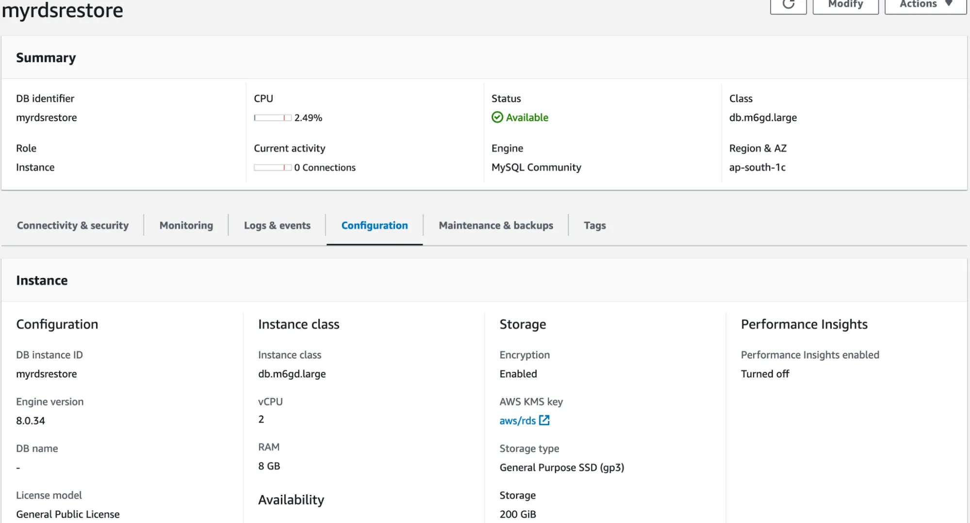 MySQL Snapshot Upgrade
