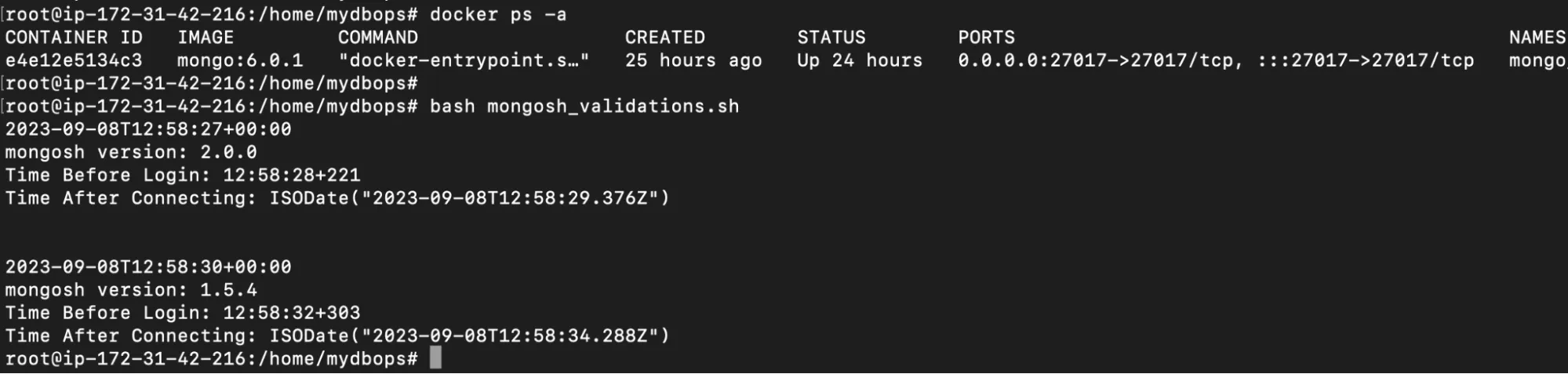 MongoDB slow Mongosh startup