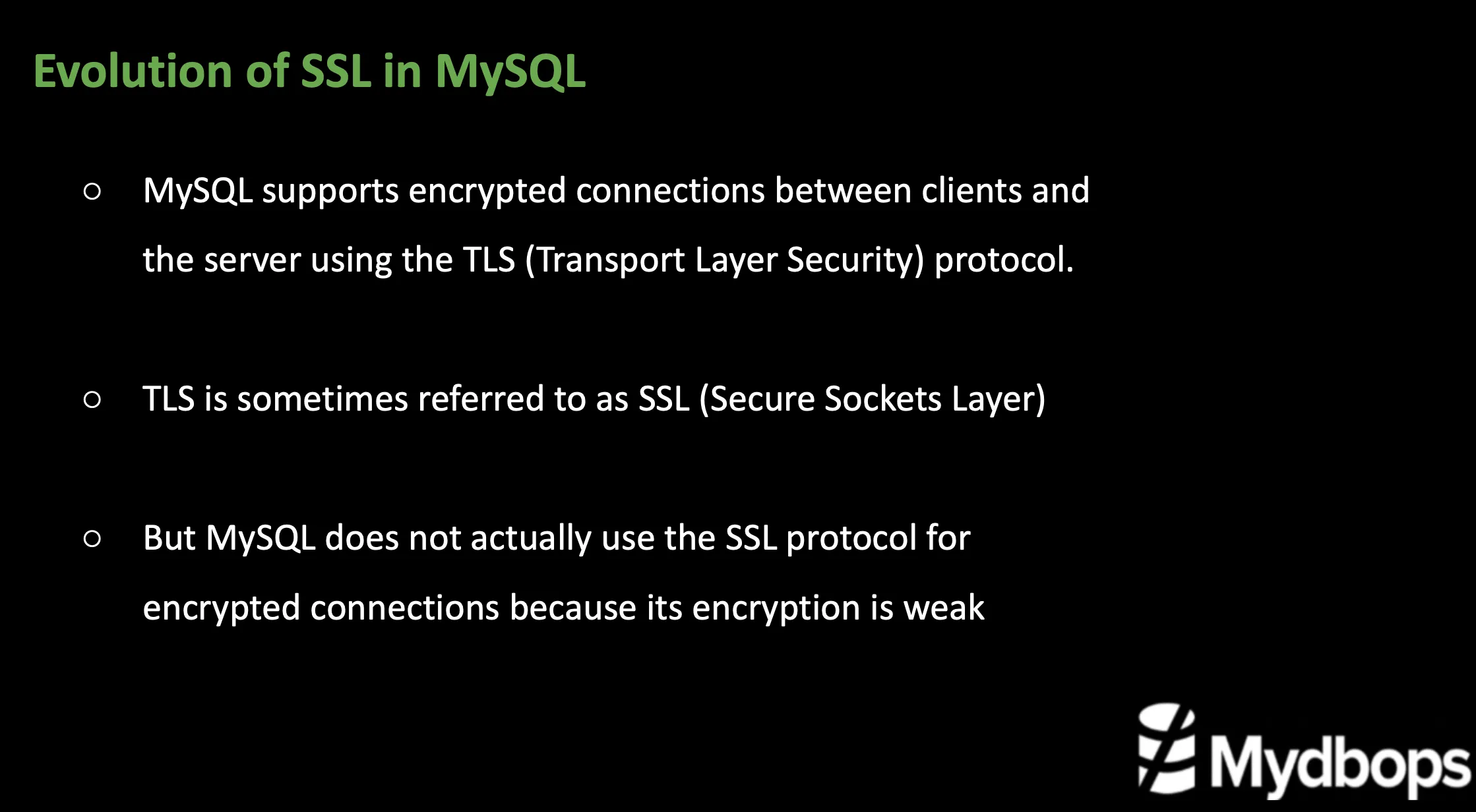 Enabling SSL in MySQL