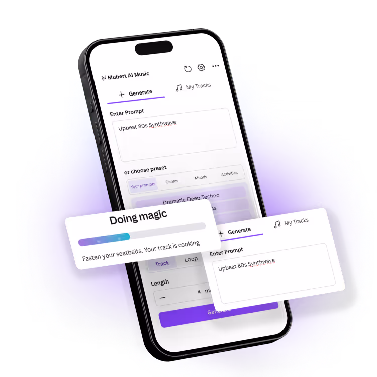 Canva AI Music Plugin by Mubert