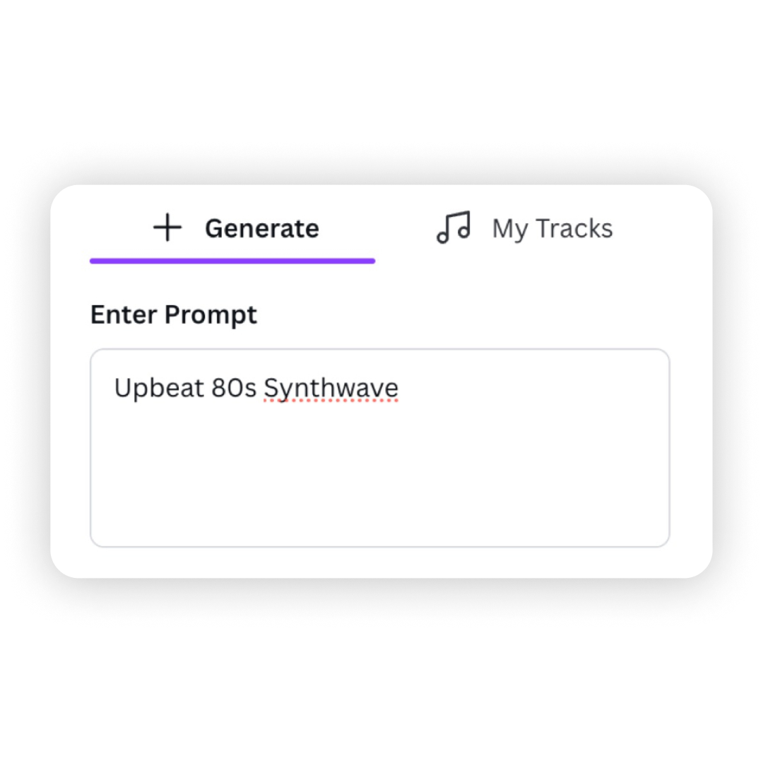 Canva AI Music Plugin by Mubert
