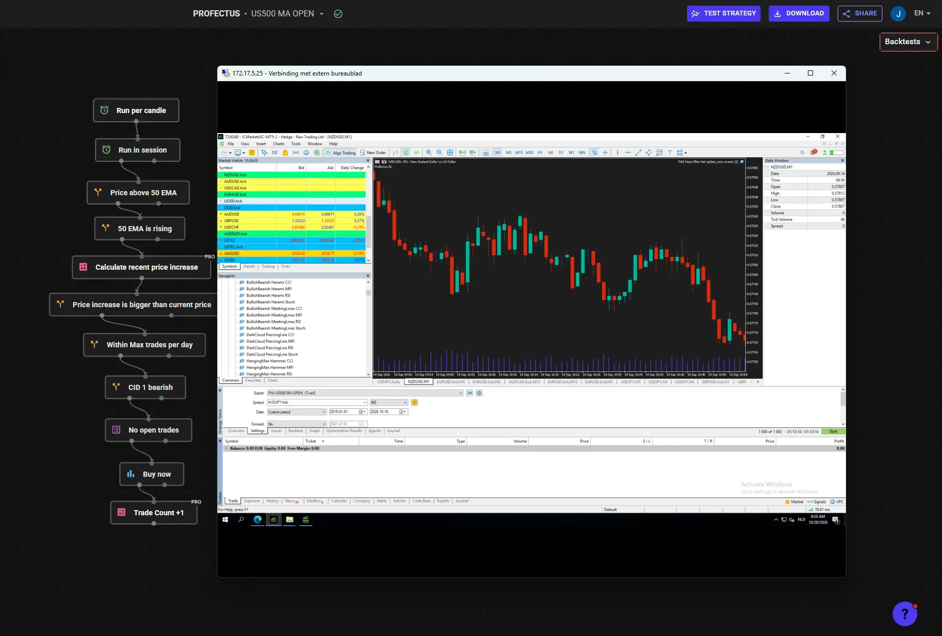 Running a Windows VPS for MT5 EA trading