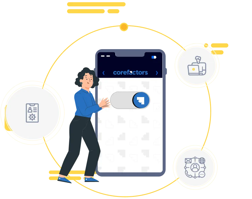 Switch to Corefactors - One Space for all Business Communications CTA Image