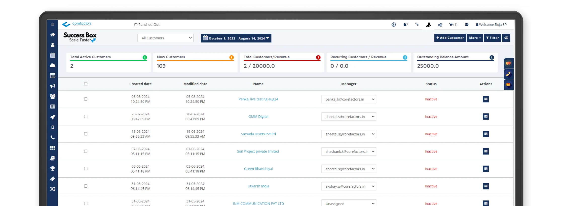 Get Started with Corefactors Demo Image