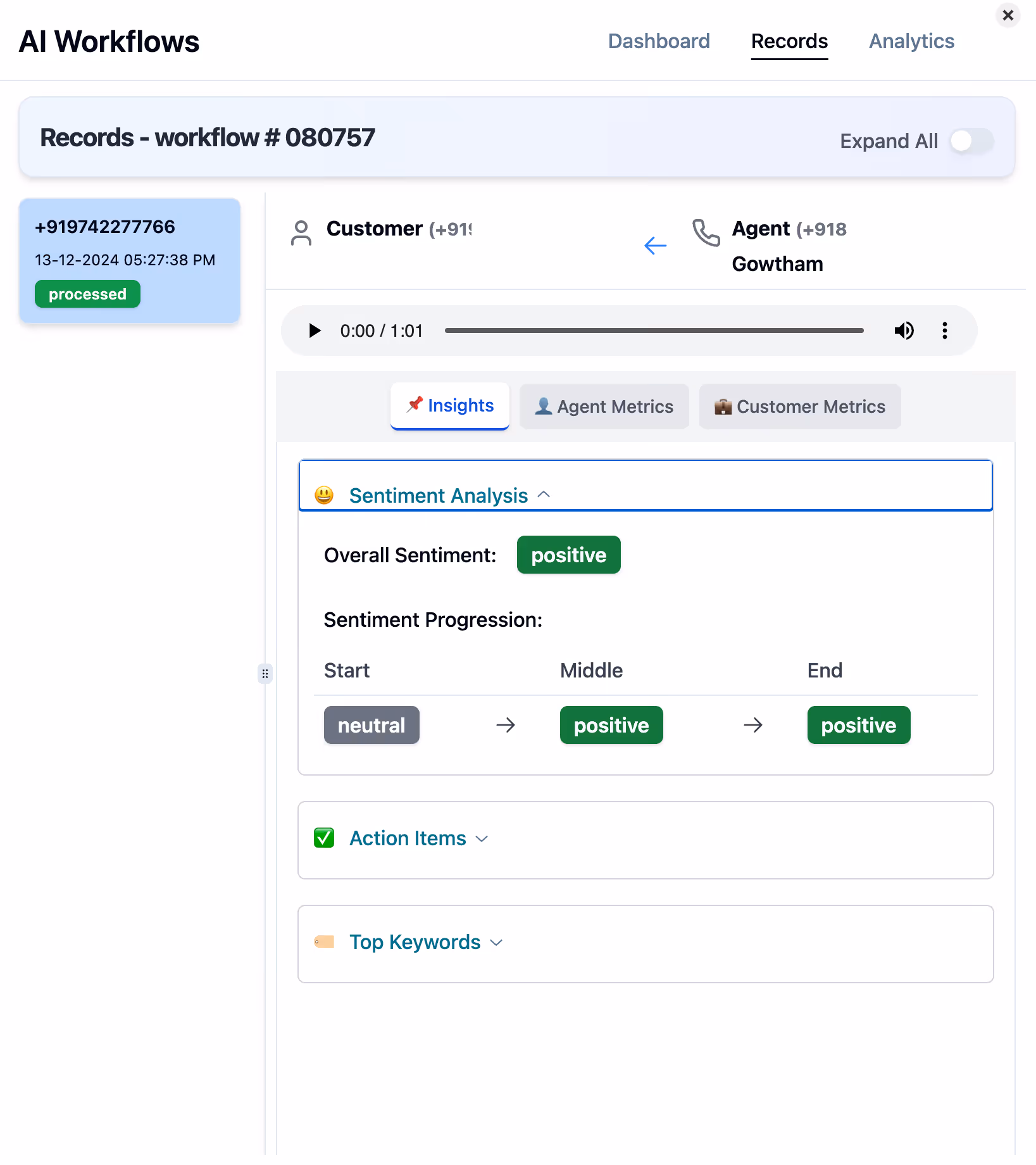 AI Call Intelligence Sentiment-Analysis