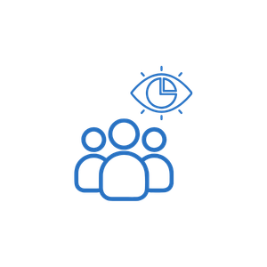 Icon for list manager and audience segmentation.