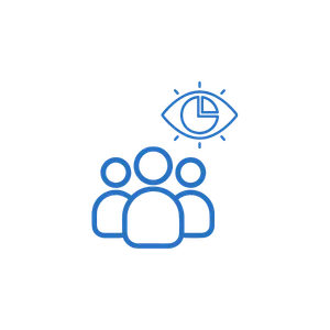 Icon for list manager and audience segmentation.