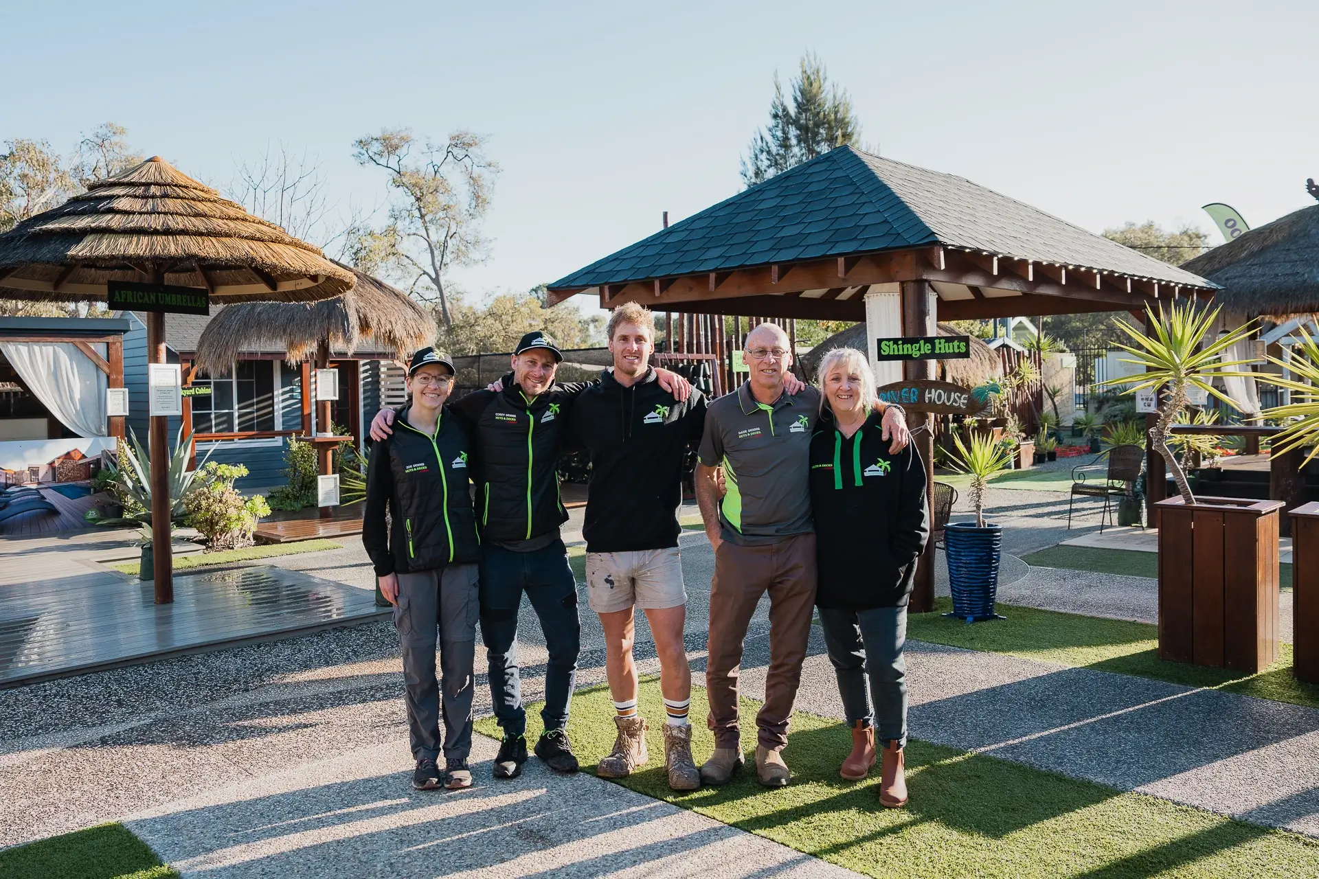 The Huts & Decks experienced team